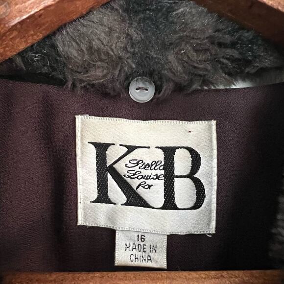 Stella Louise for KB Burgundy 2 Piece Skirt and Blazer Jacket Suit Set Women 16 - Picture 6 of 15